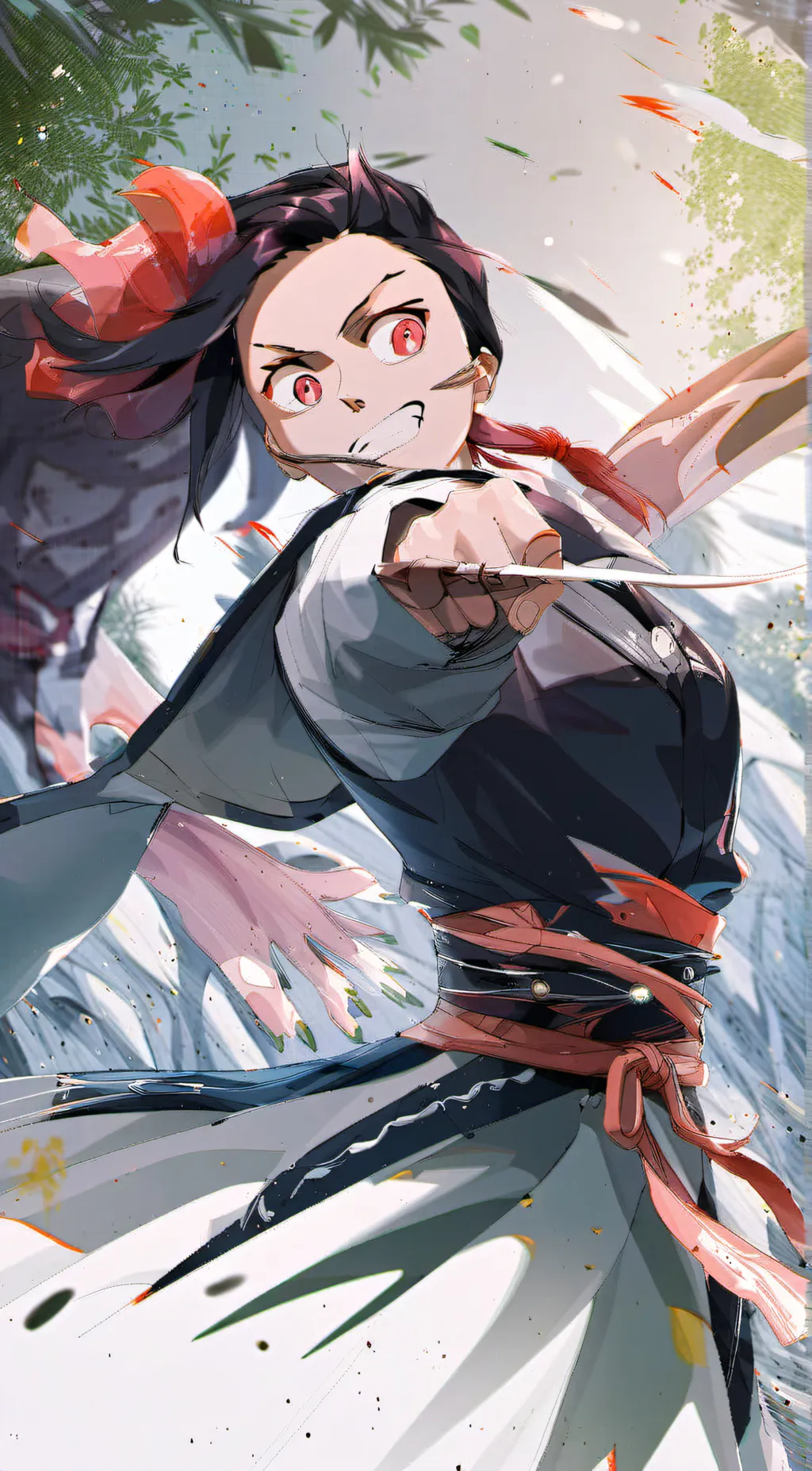 ai character: nezuko background