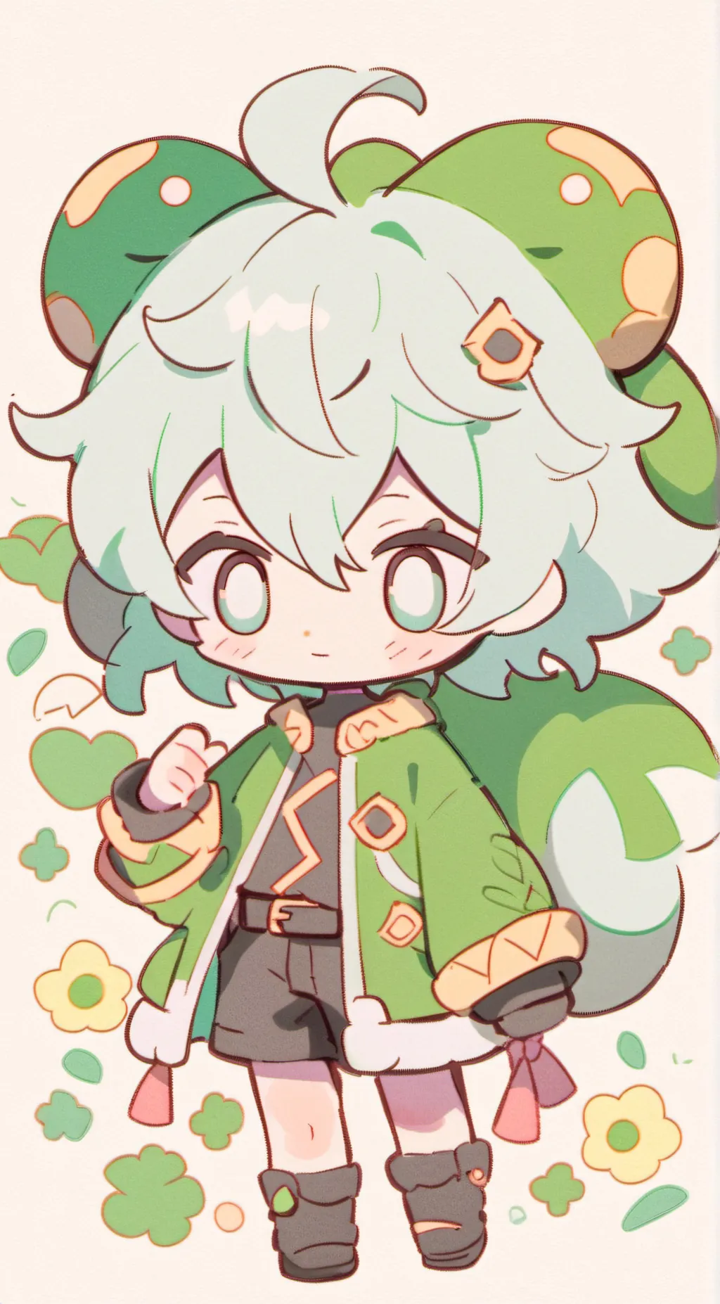 ai character: shadow background