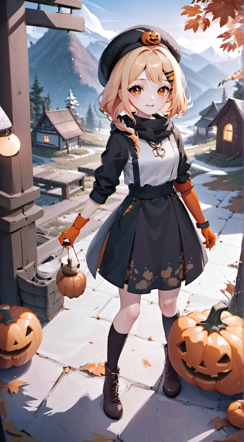 ai character: ~ Emily Pumpkin ~ background