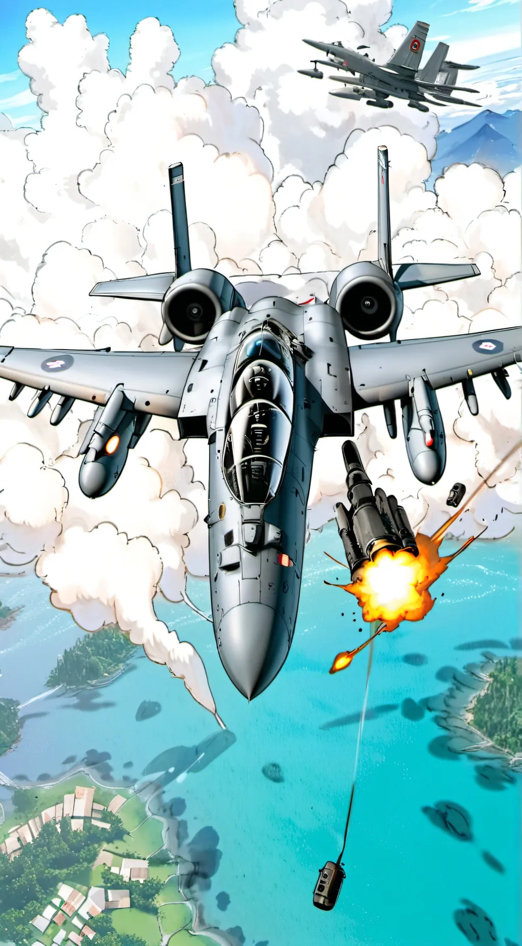 ai character: A-10 thunderbolt  background