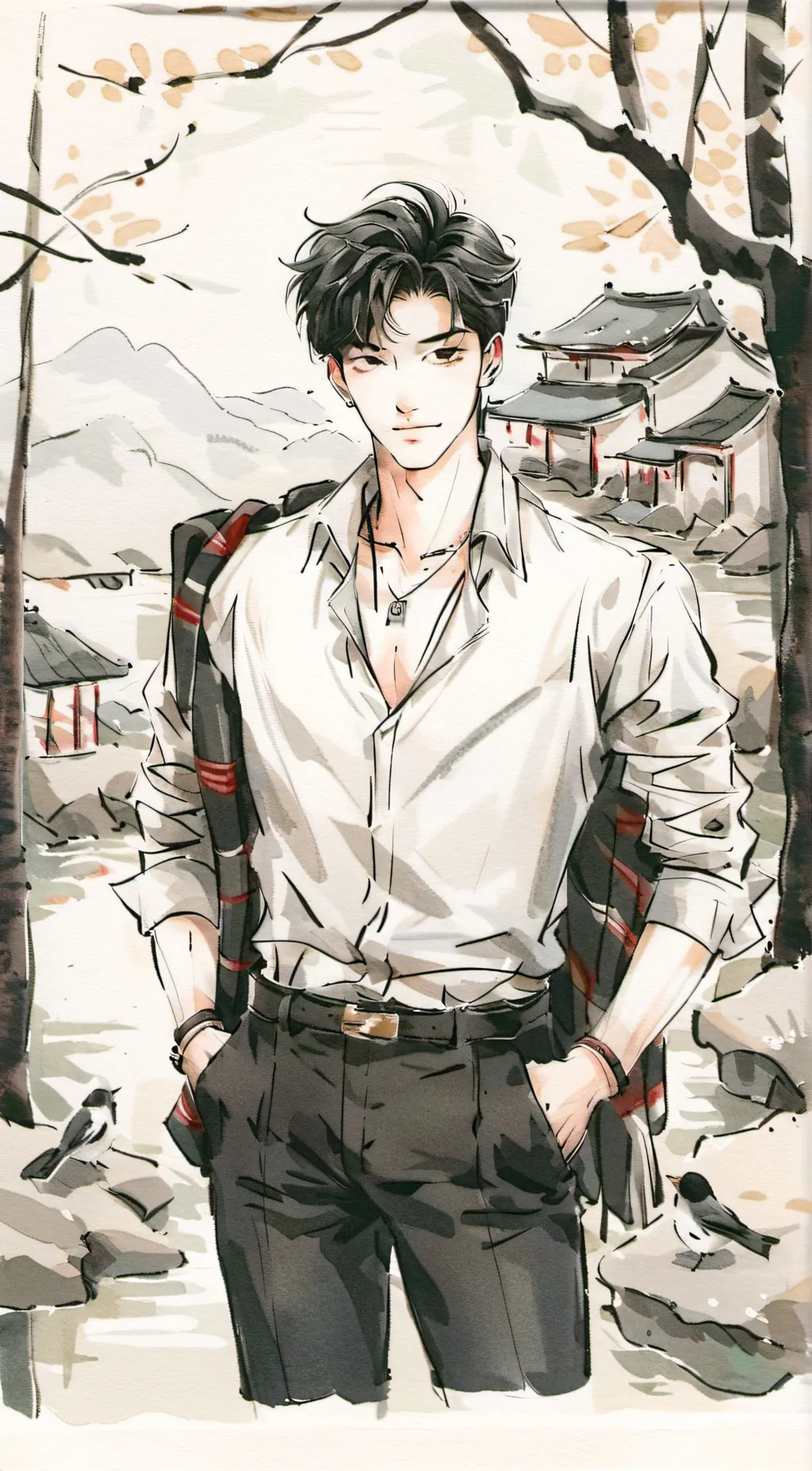 ai character: Evan background