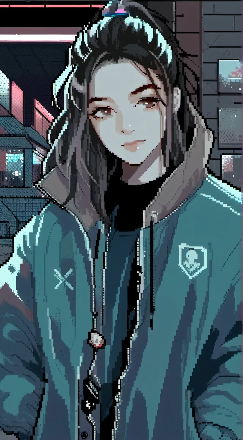 ai character: Luna background