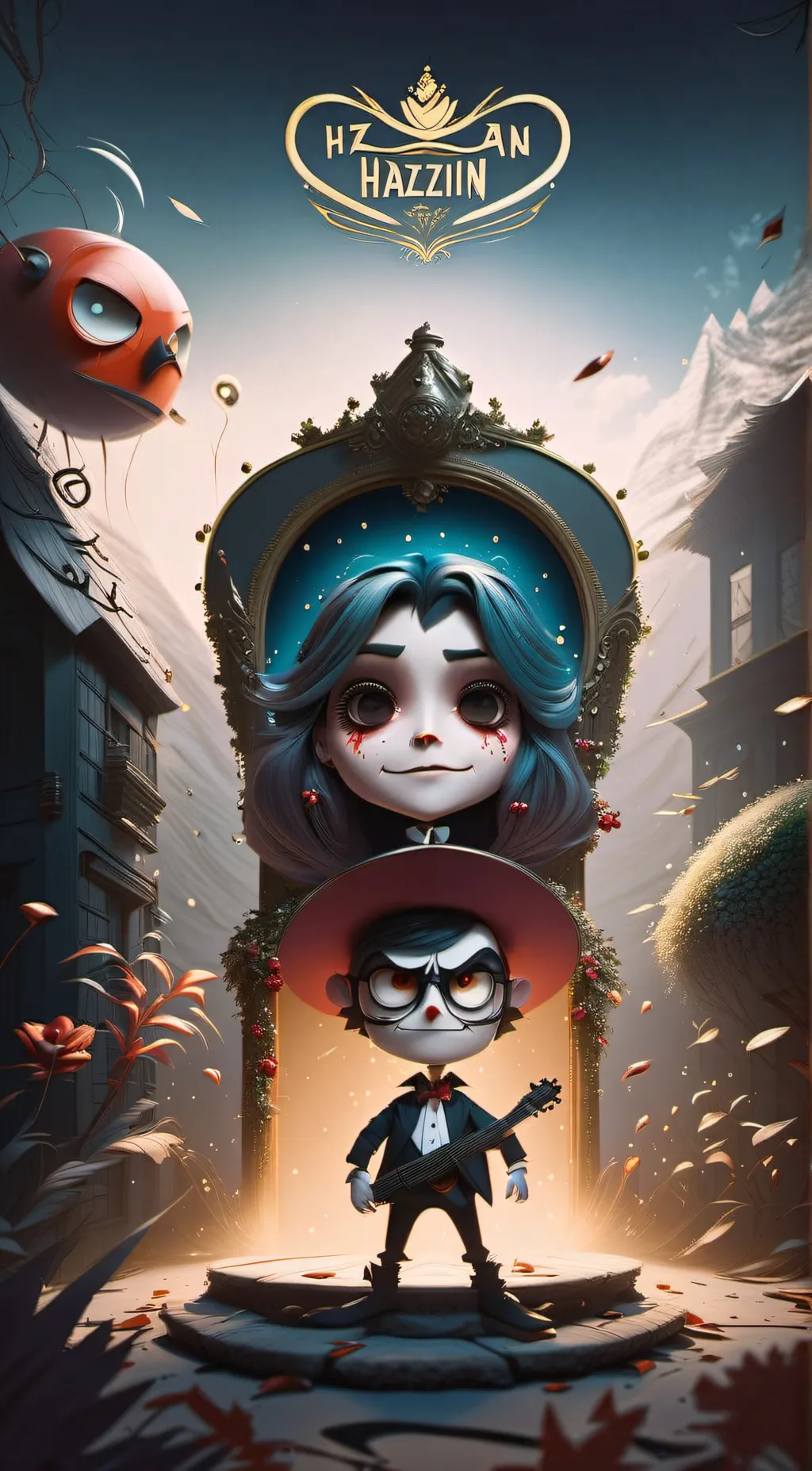 ai character: Hazbin Hotel  background