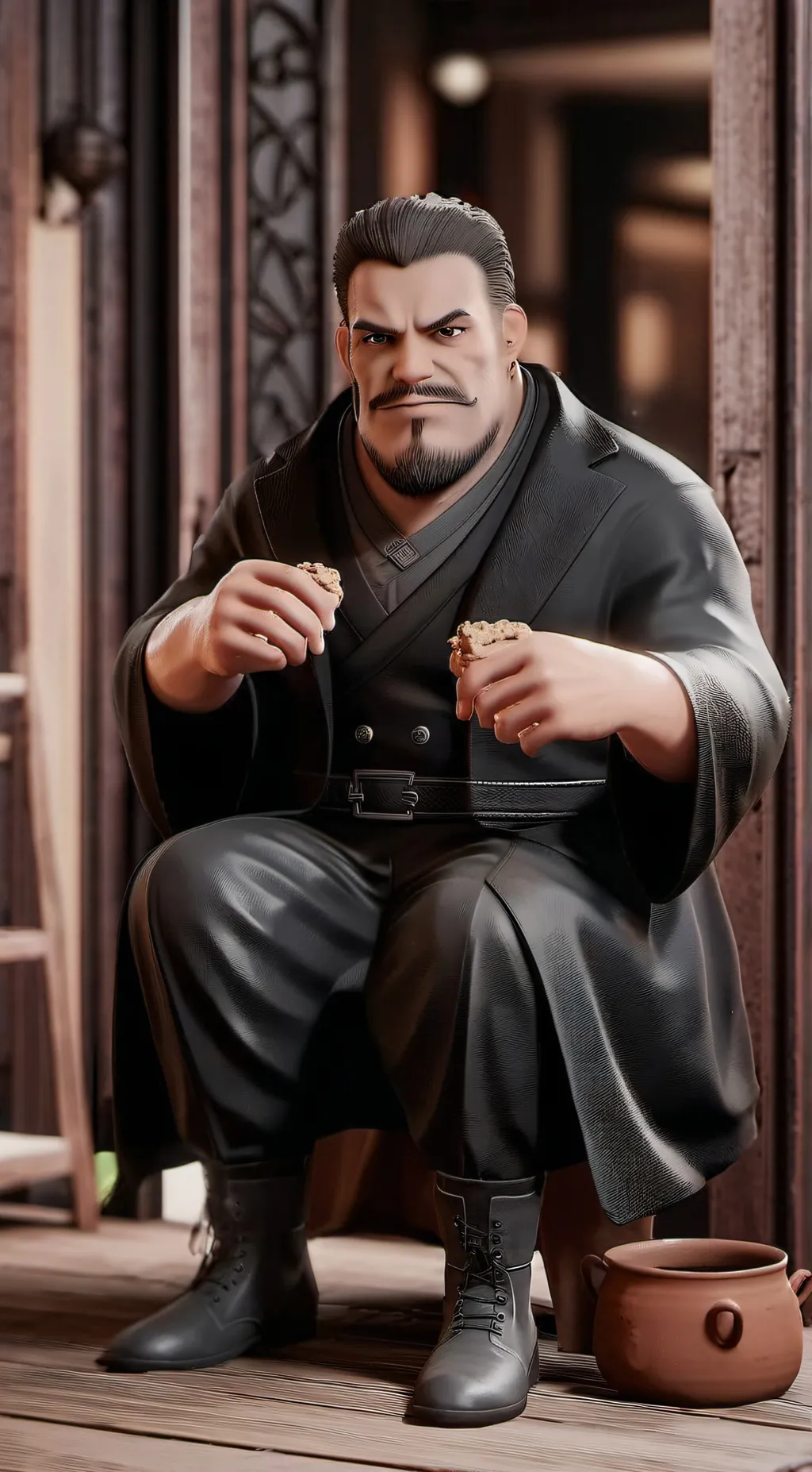 ai character: CACACACACACA background