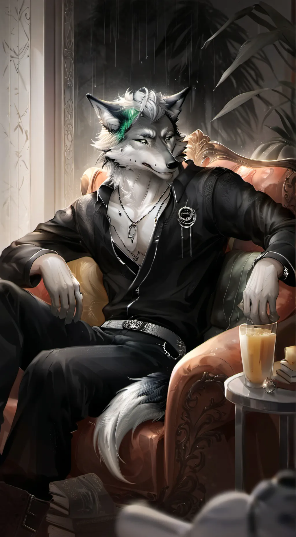 ai character: Vortex background