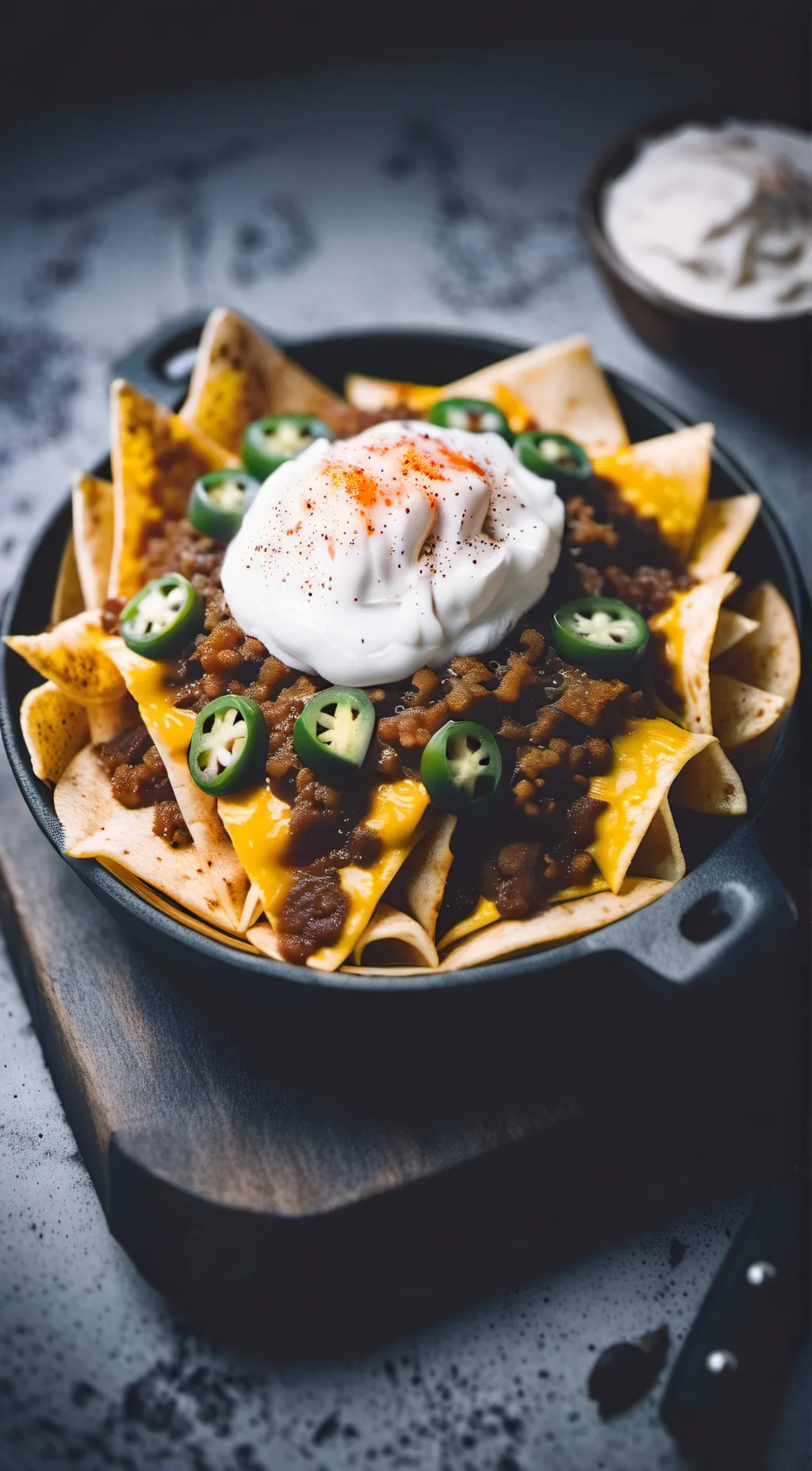 ai character: nachos background