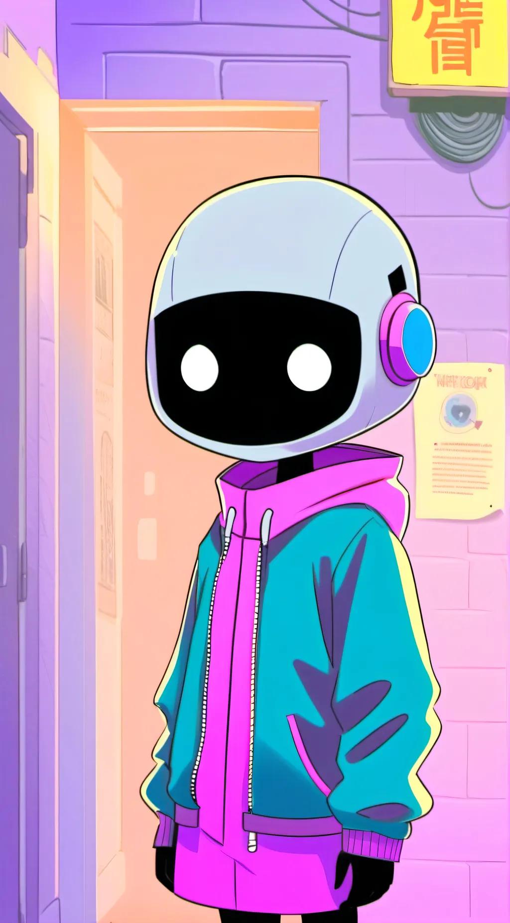 ai character: child  number 3 background