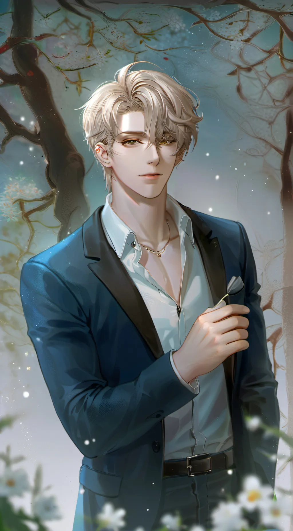 ai character: Haru Berlanhel  background