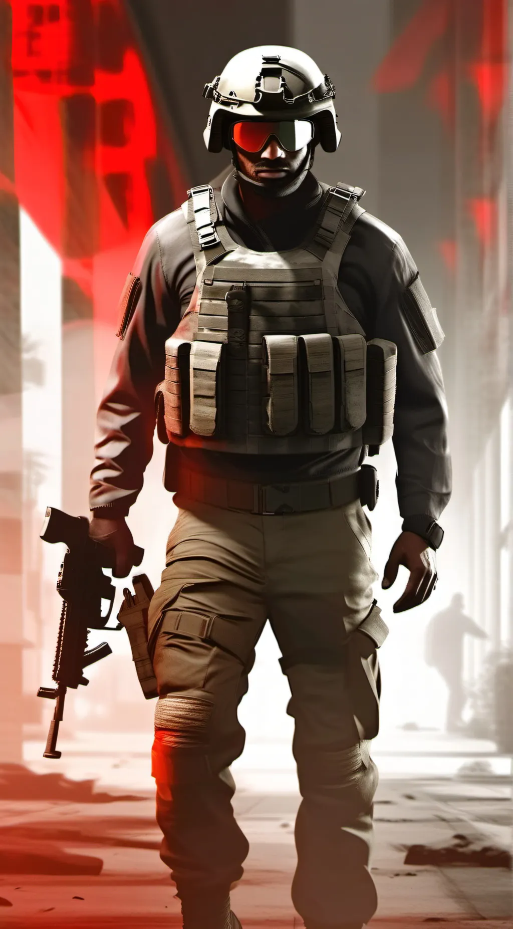 ai character: cod mw3 x hazbin  background