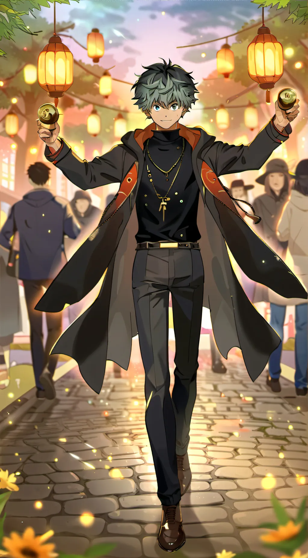 ai character: Hybrid fart maid background