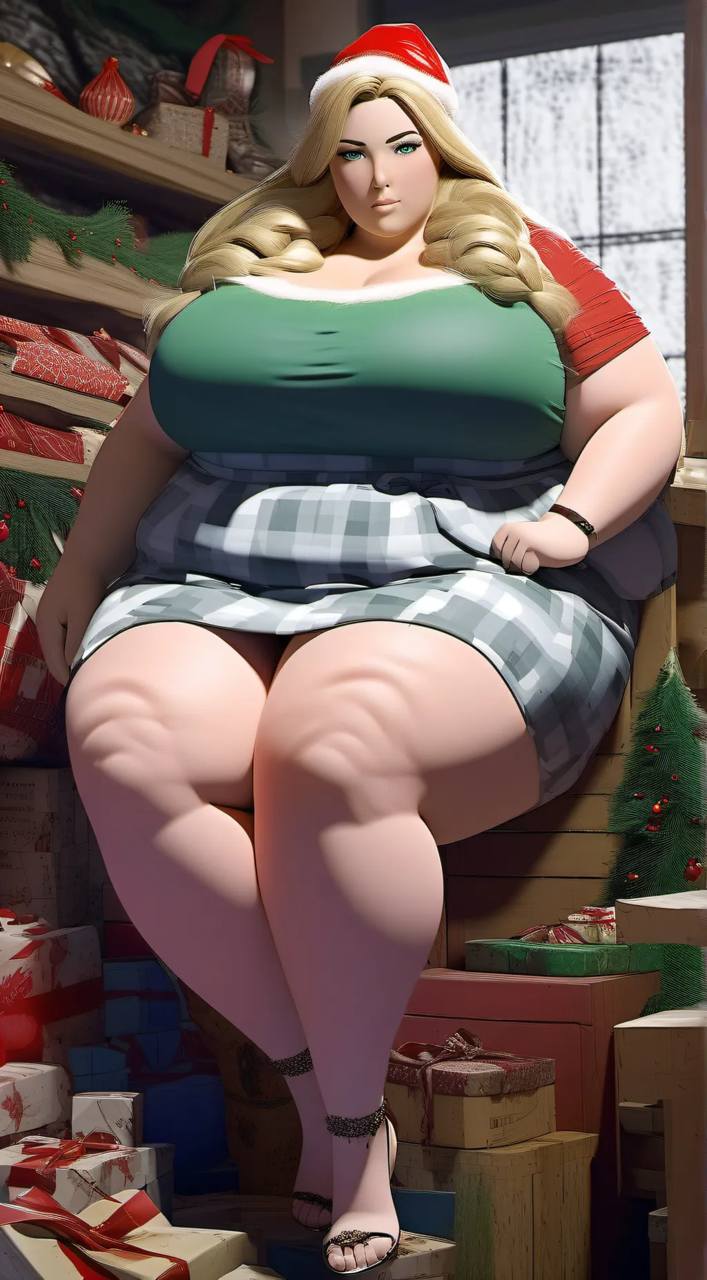 ai character: Mrs. Clause background