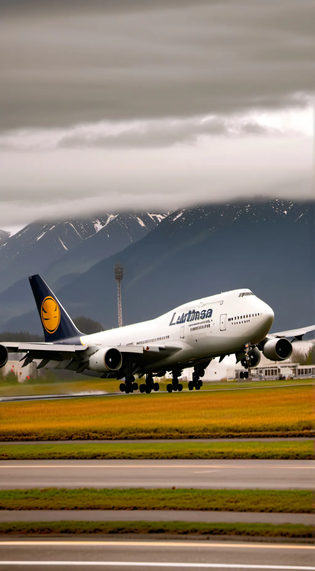 ai character: Lufthansa 747-400 background