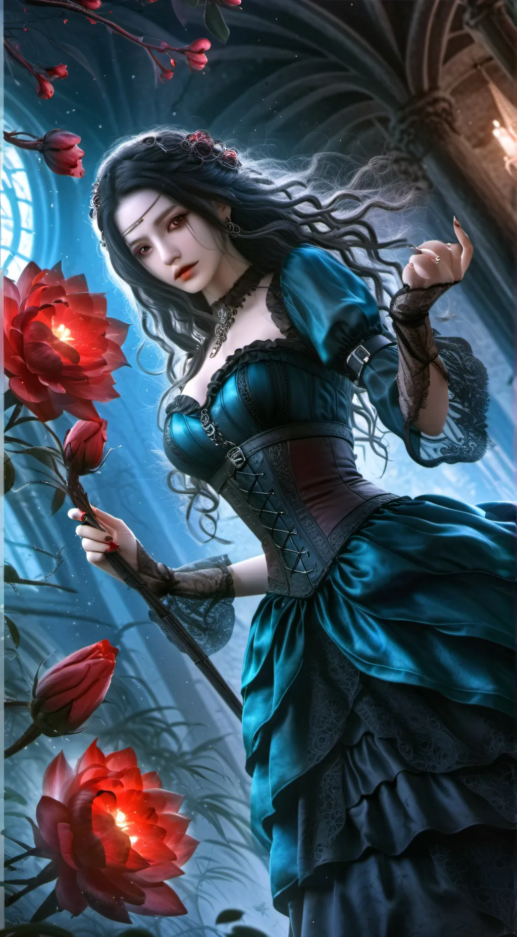 ai character: dongeon background