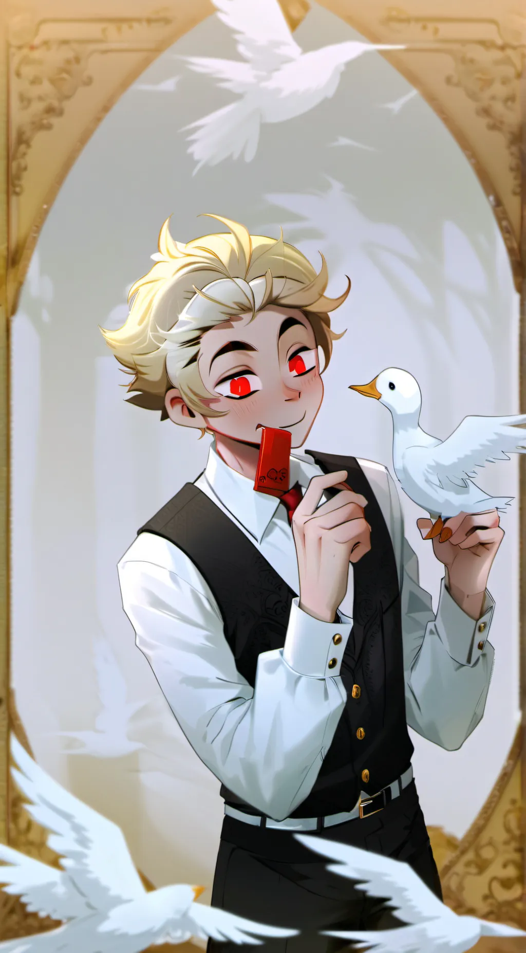 ai character: Lucifer HH background