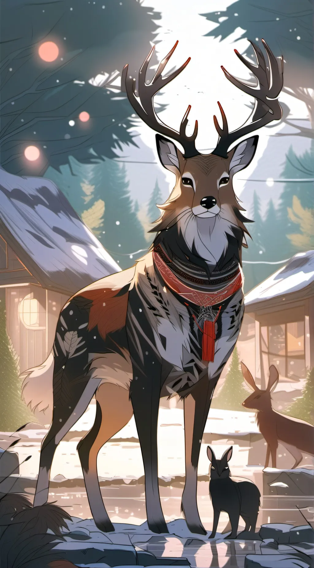 ai character: Deer Alastor 📻🦌 background