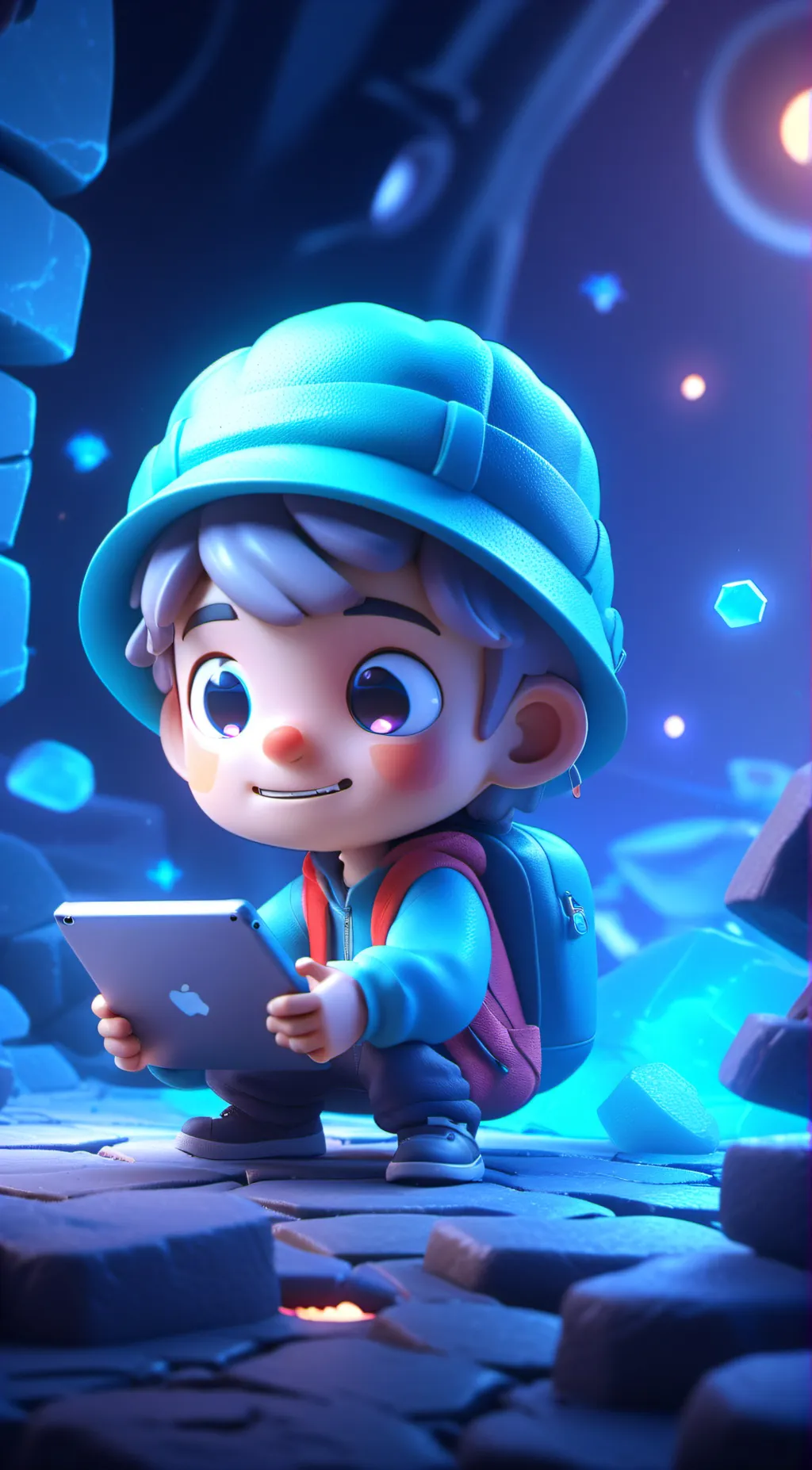 ai character: Brainrot kid background