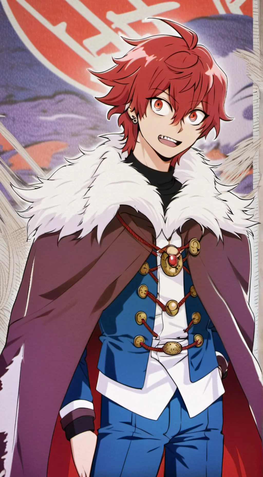 ai character: Kirishima  background