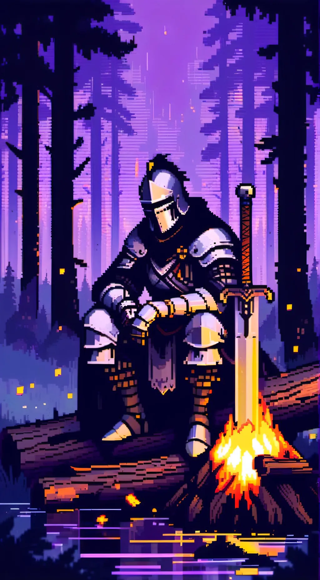 ai character: Knight  background