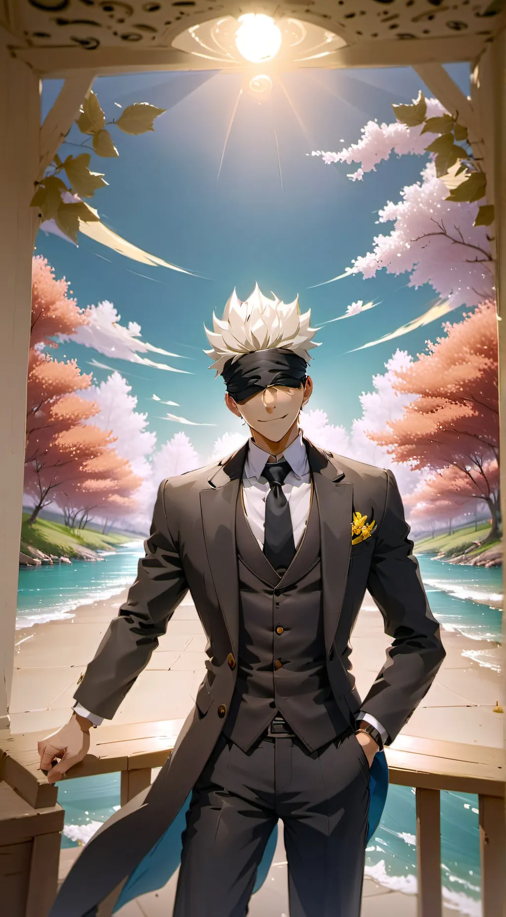 ai character: Gojo Satoru background