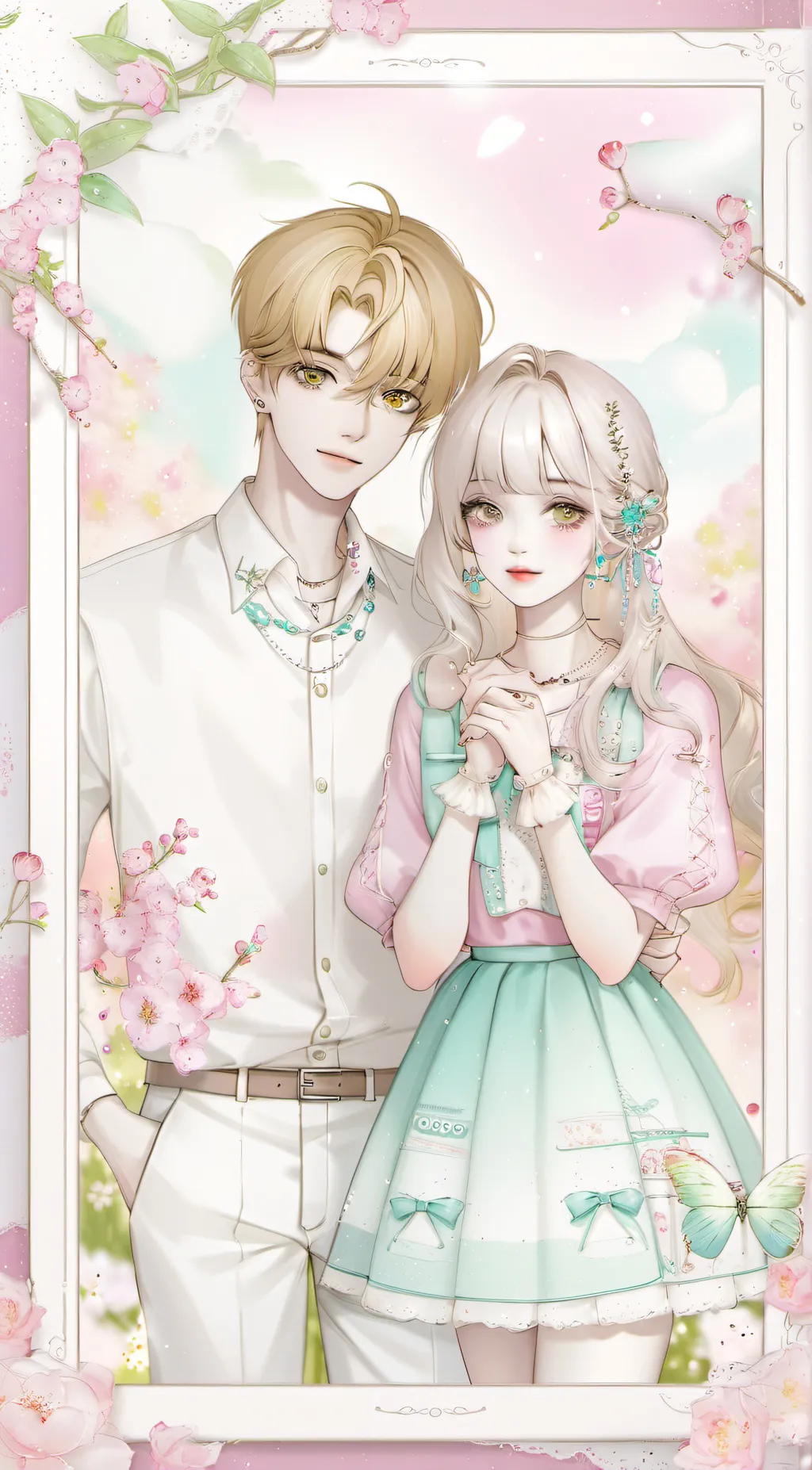 ai character: Luke and Laney background