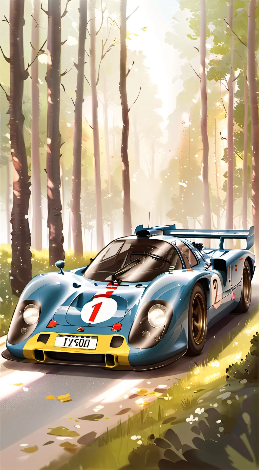 ai character: Porsche, 917 background