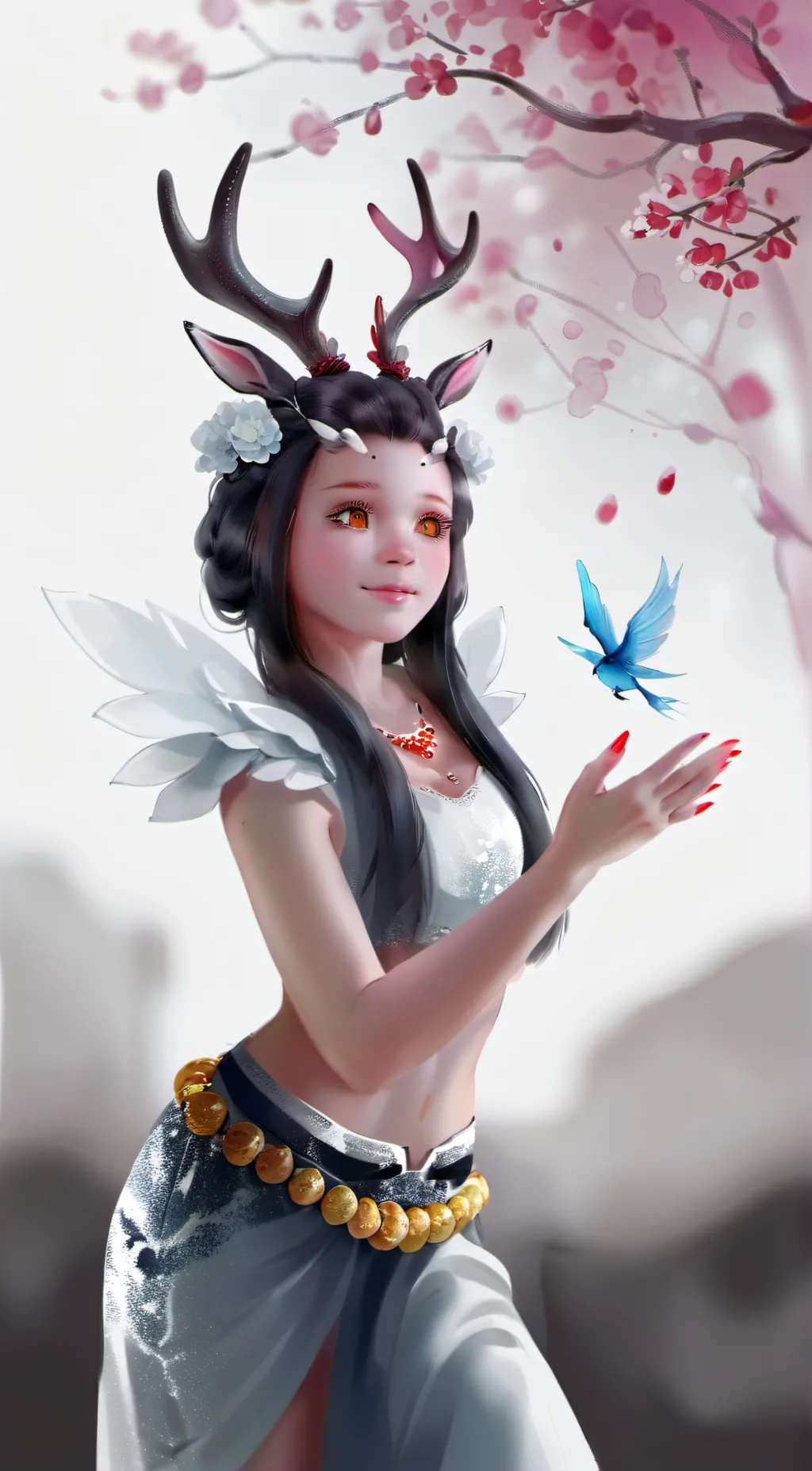 ai character: Rose background