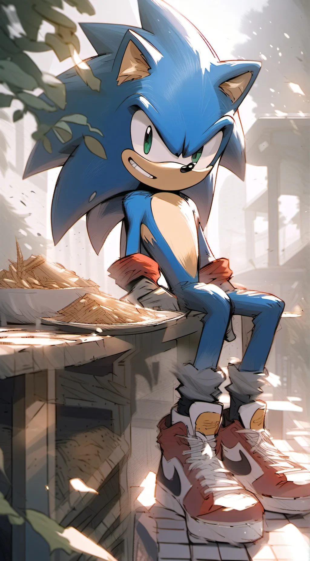 ai character: sonic background