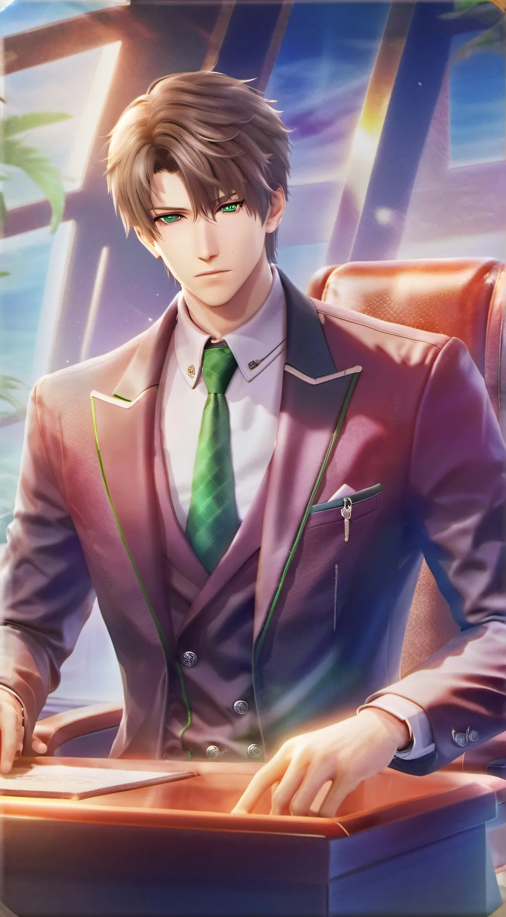 ai character: Ren Agami  background