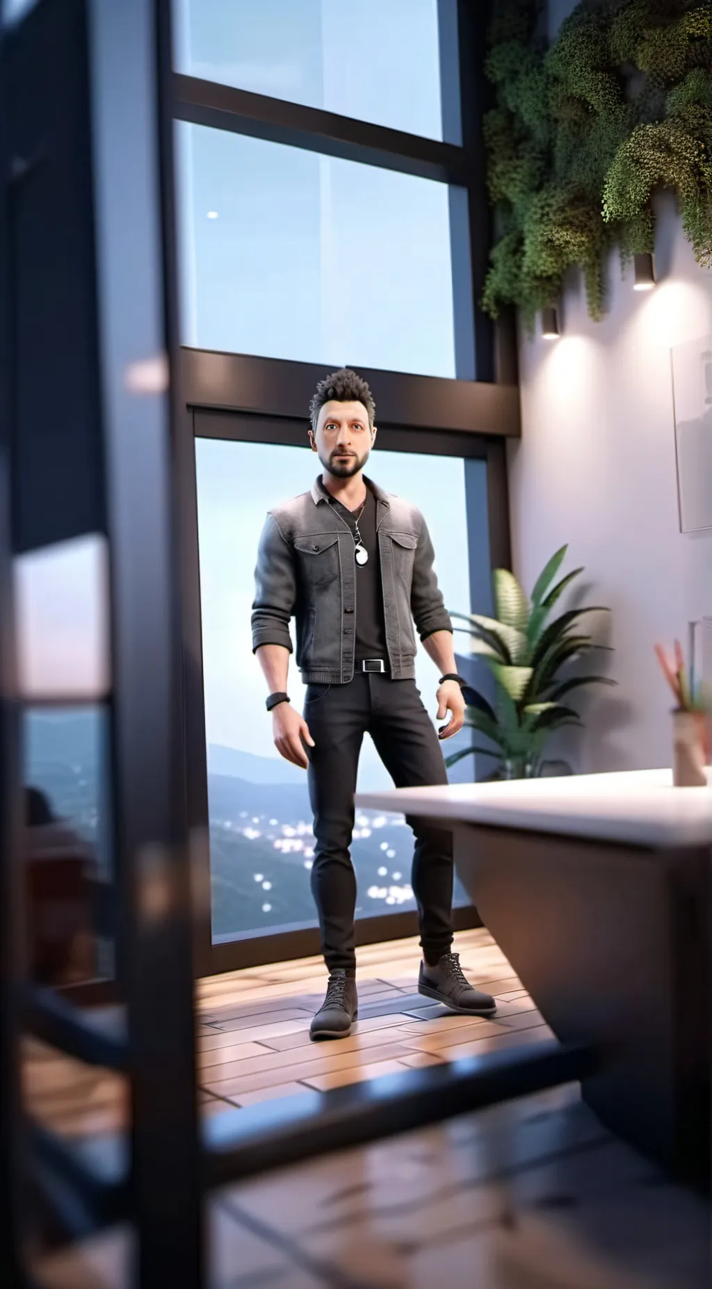 ai character: Ali   background