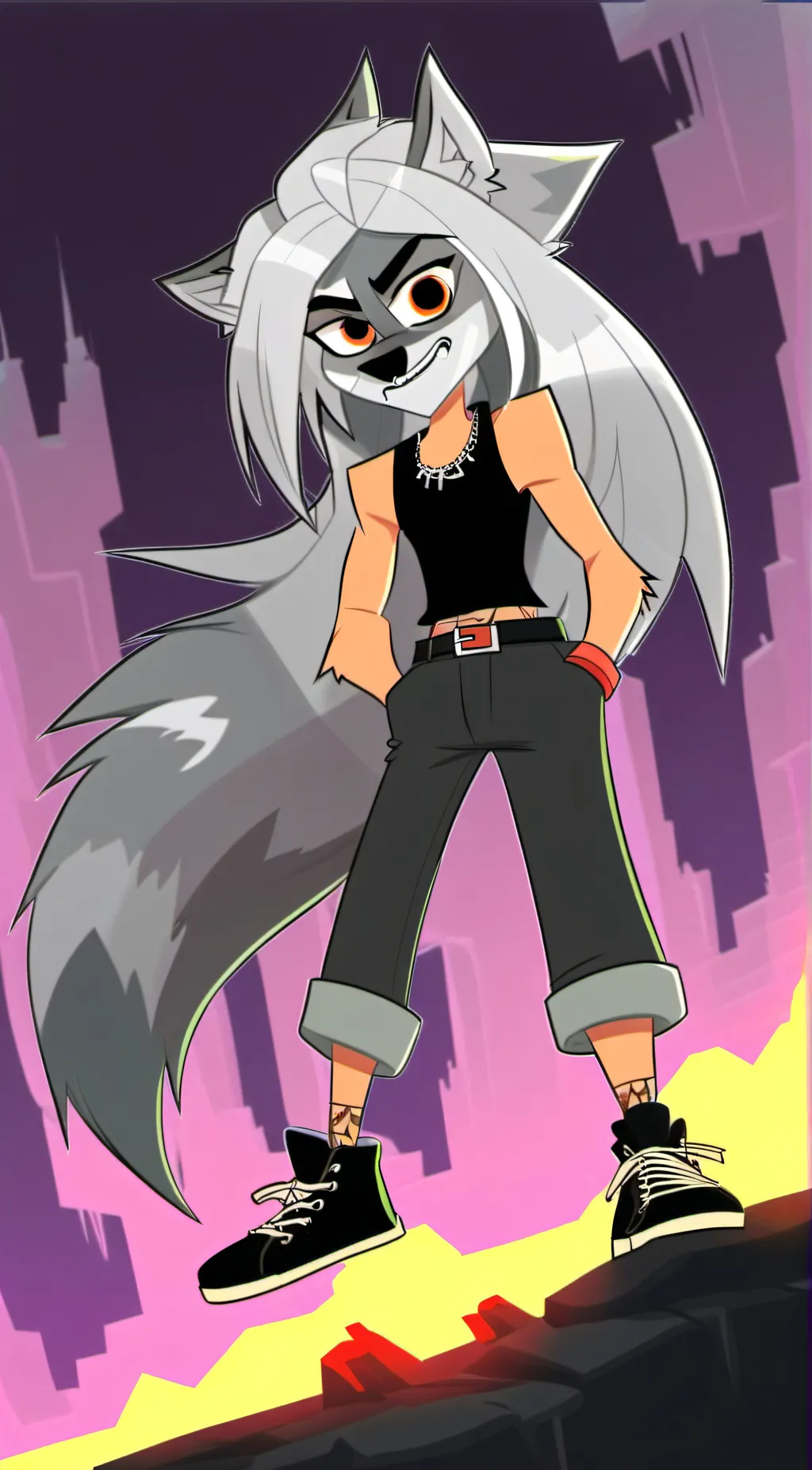 ai character: Loona background