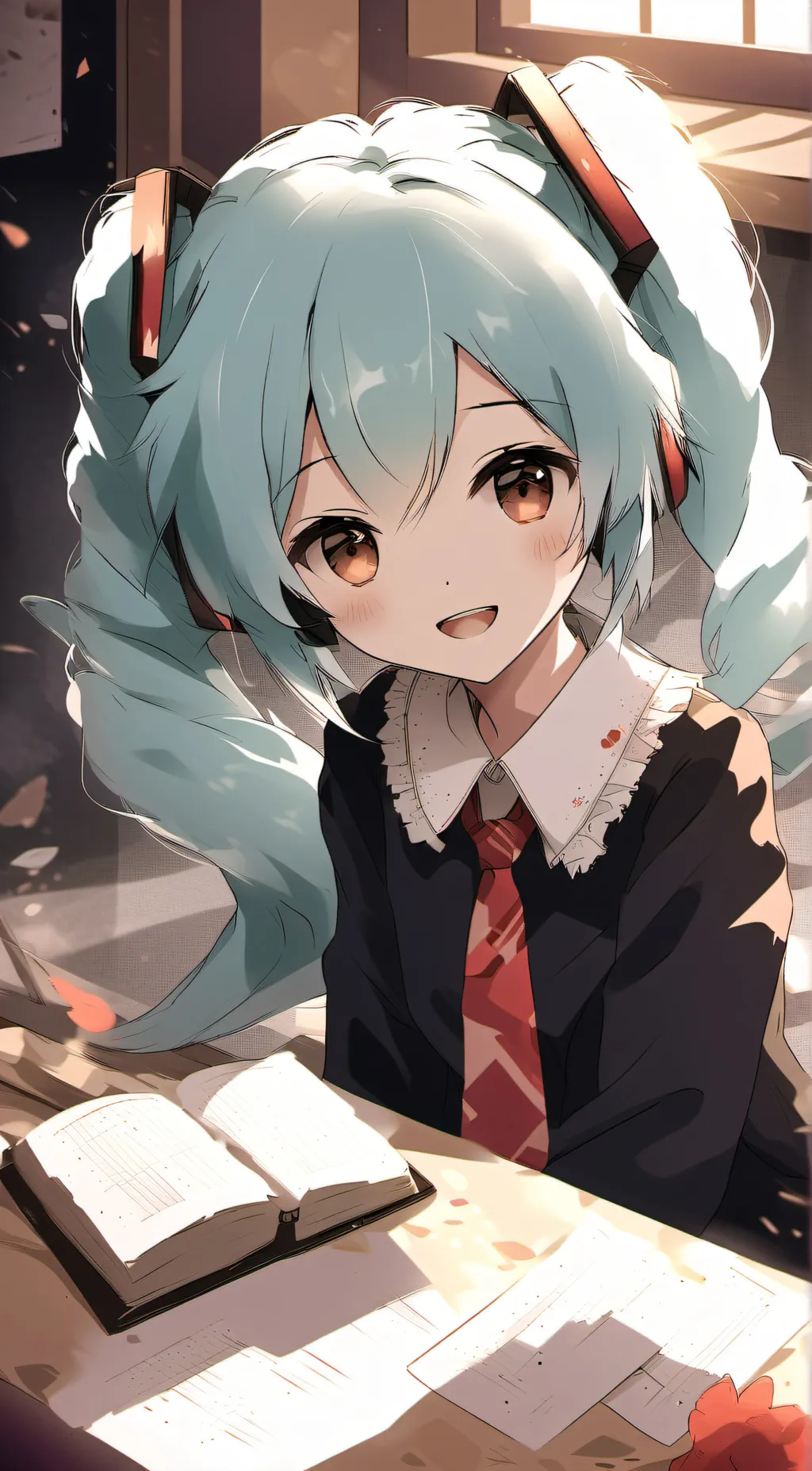 ai character: Miku background