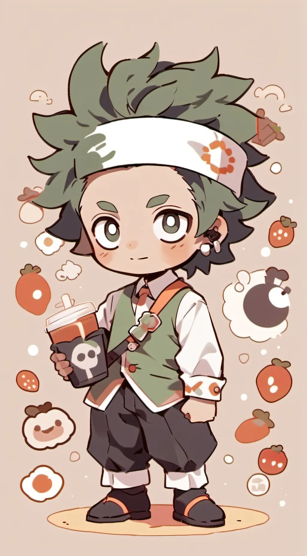 ai character: Oompa loompa background