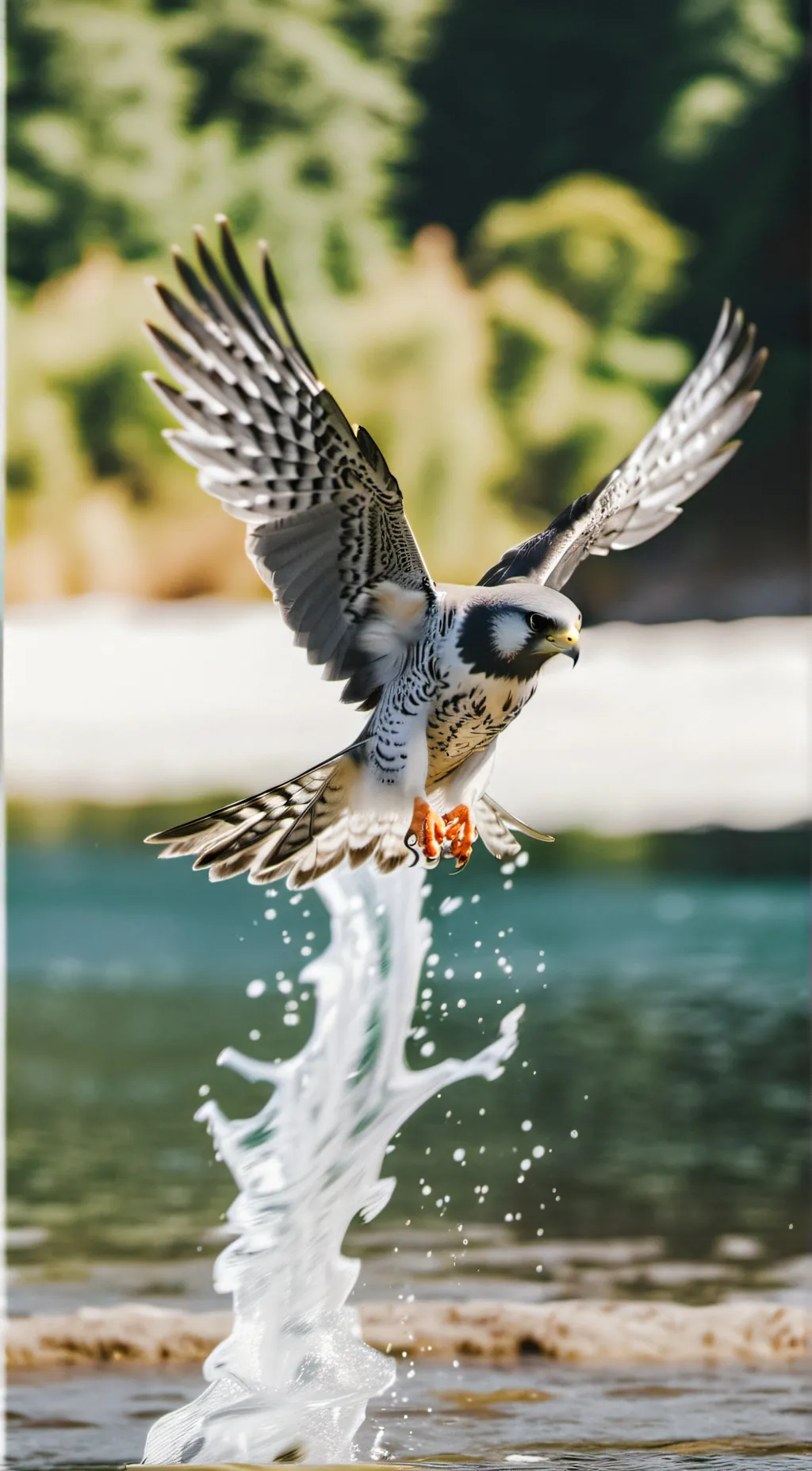 ai character: Amur falcon background