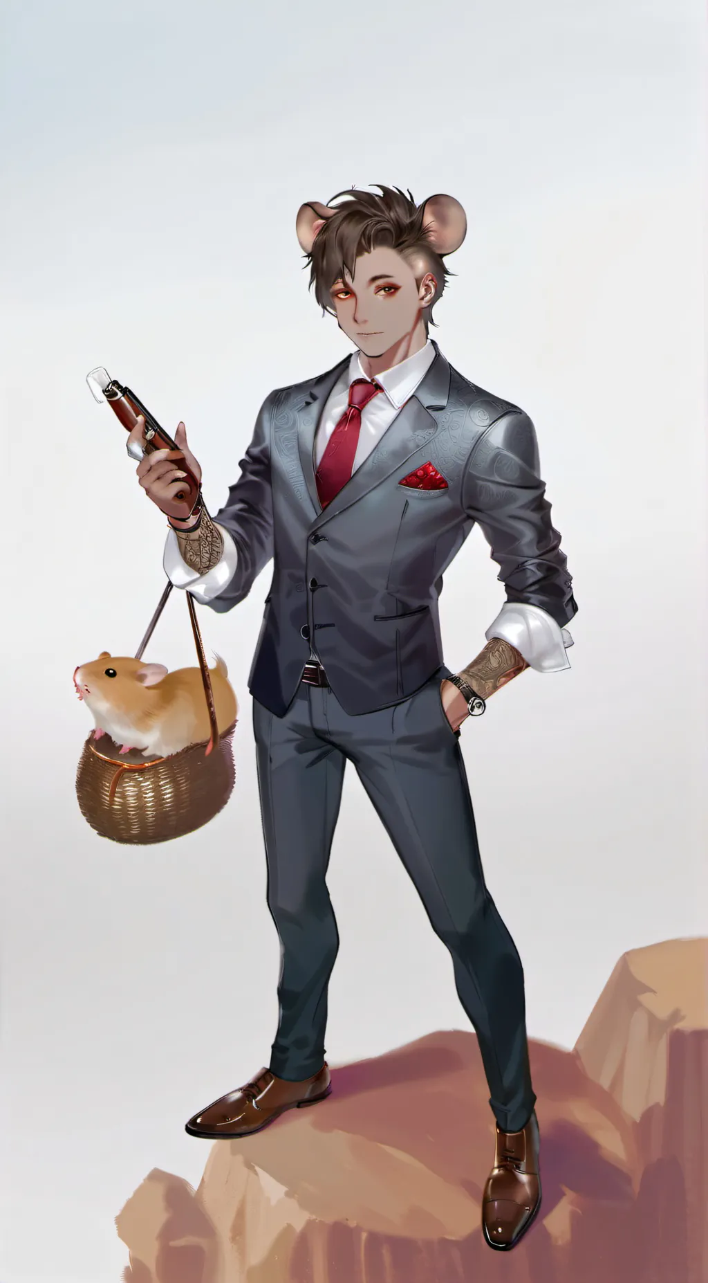 ai character: Biscuit Holly background