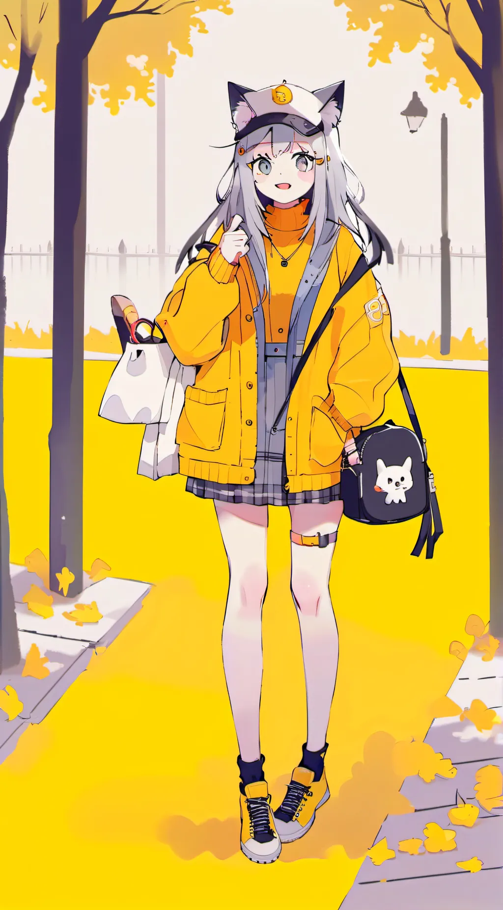 ai character: cotton background