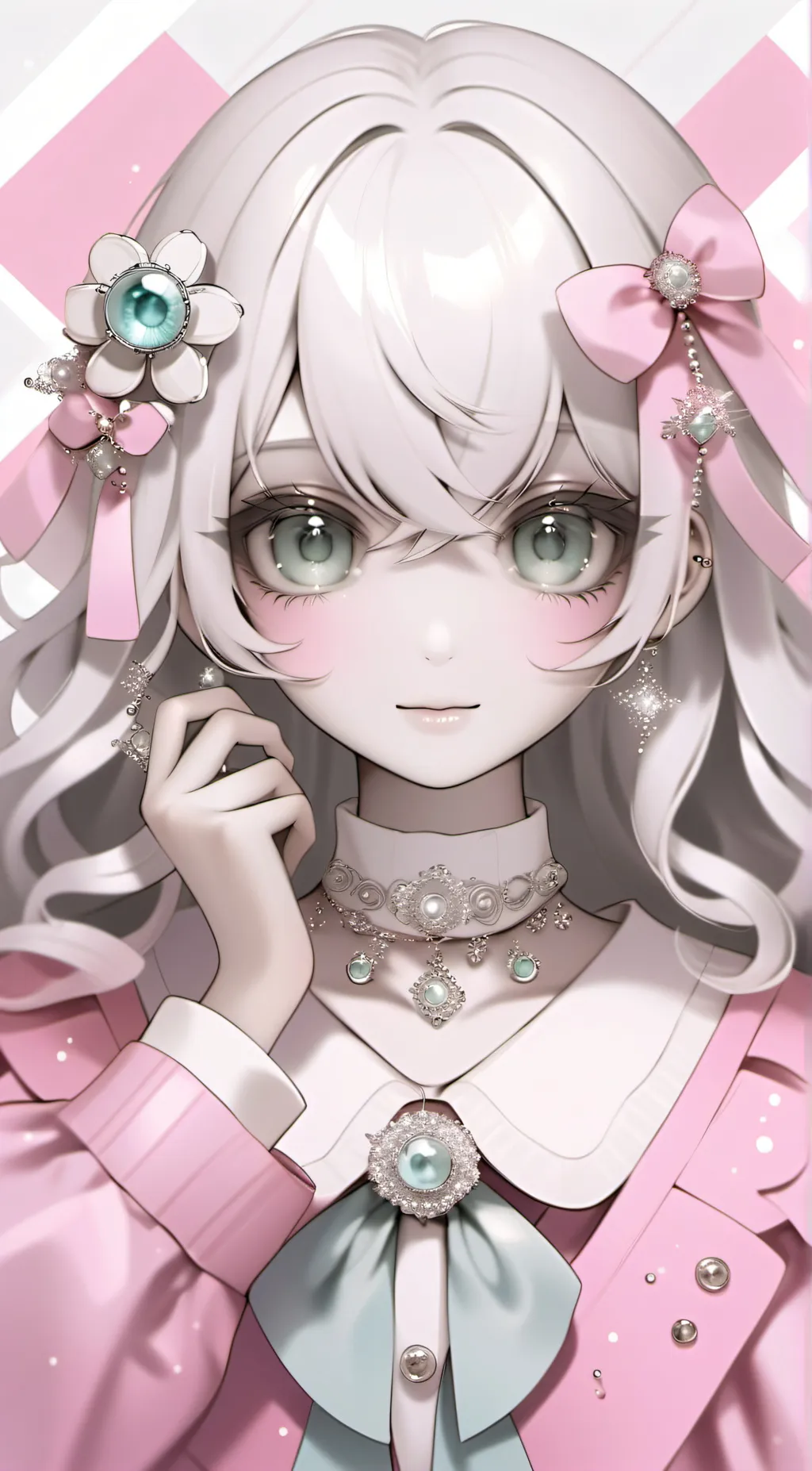 ai character: bacon girl, background