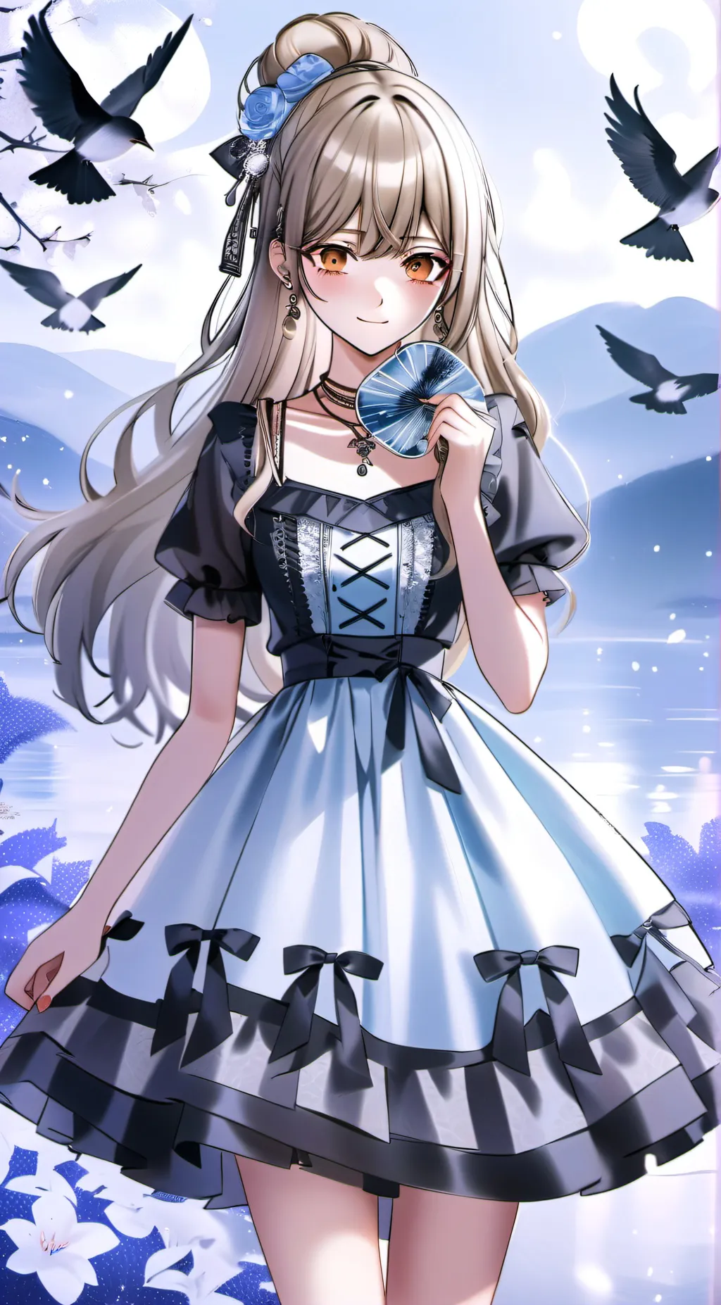 ai character: Rose background