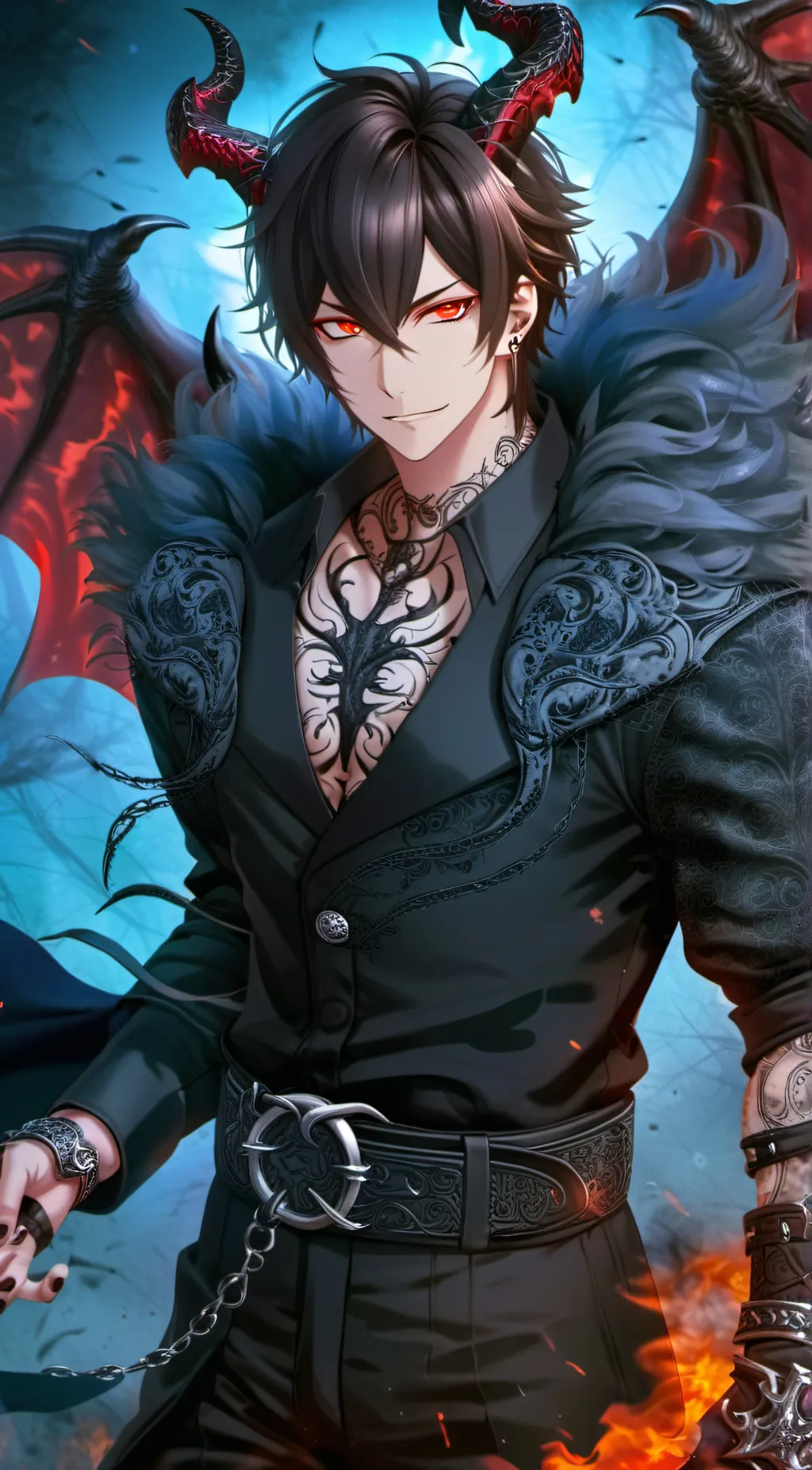 ai character: Demon Lord Akira background