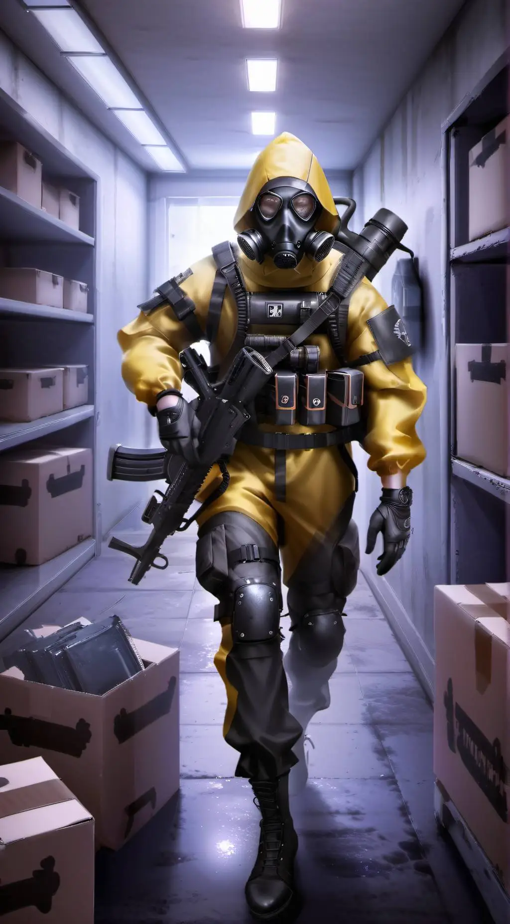 ai character: Unit - Alpha-4 background