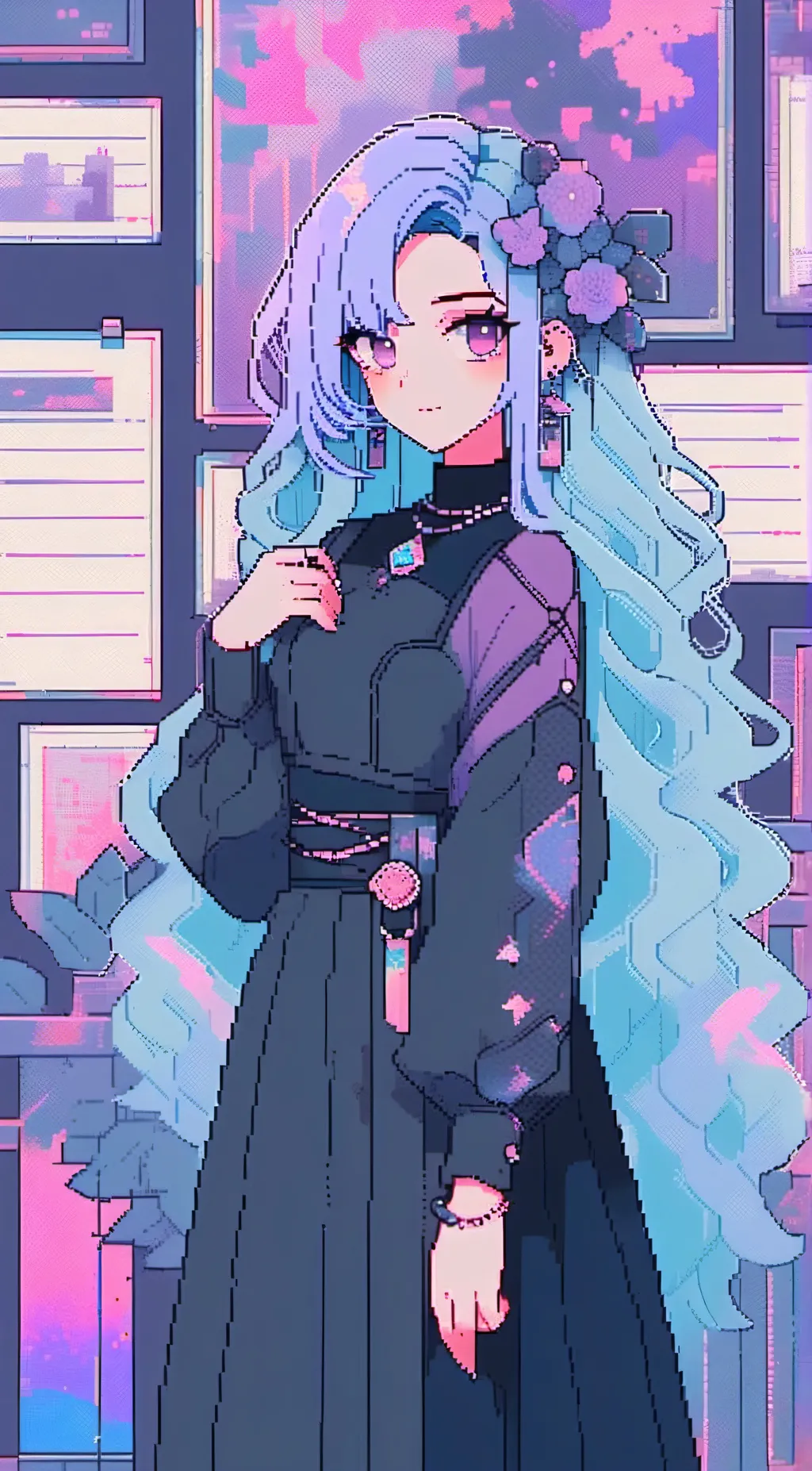 ai character: Luna background