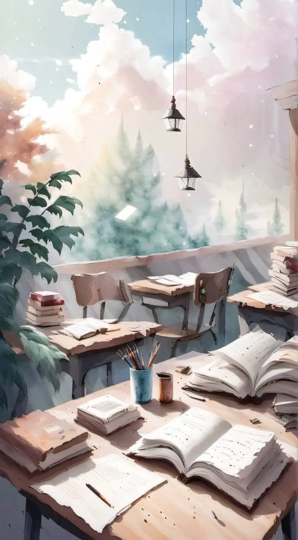 ai character: DD Literature club background