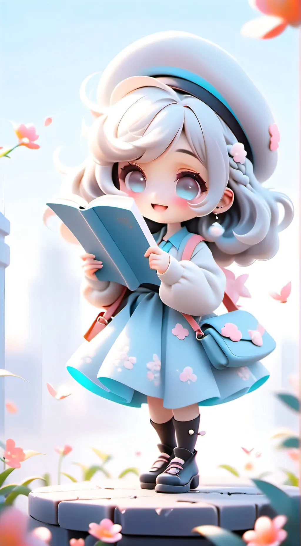 ai character: Blossom background