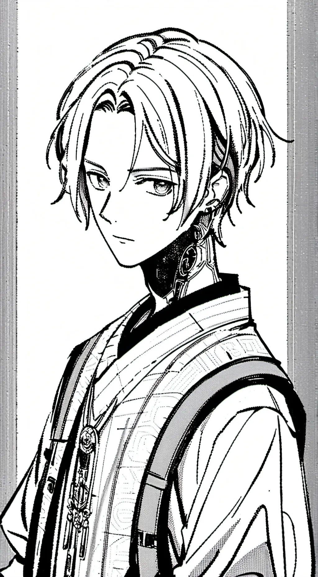 ai character: sun and moon background