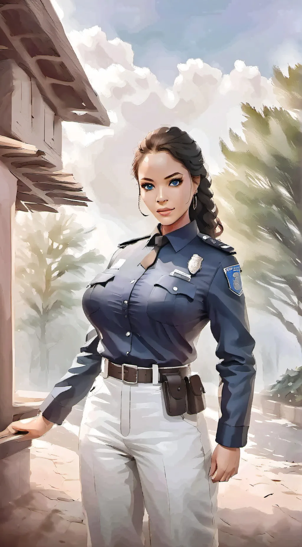 ai character: Officer Amiya background