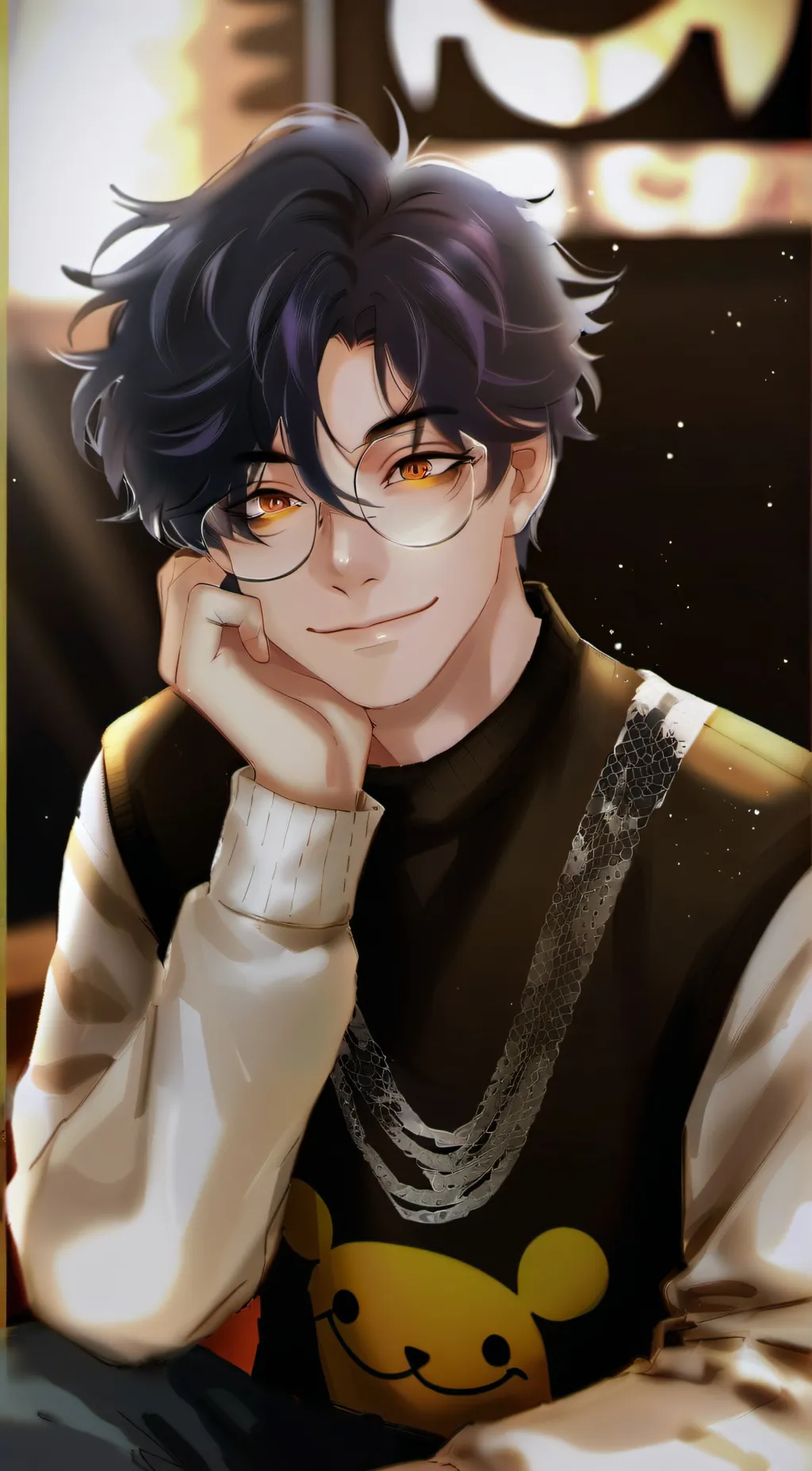 ai character: Leon background