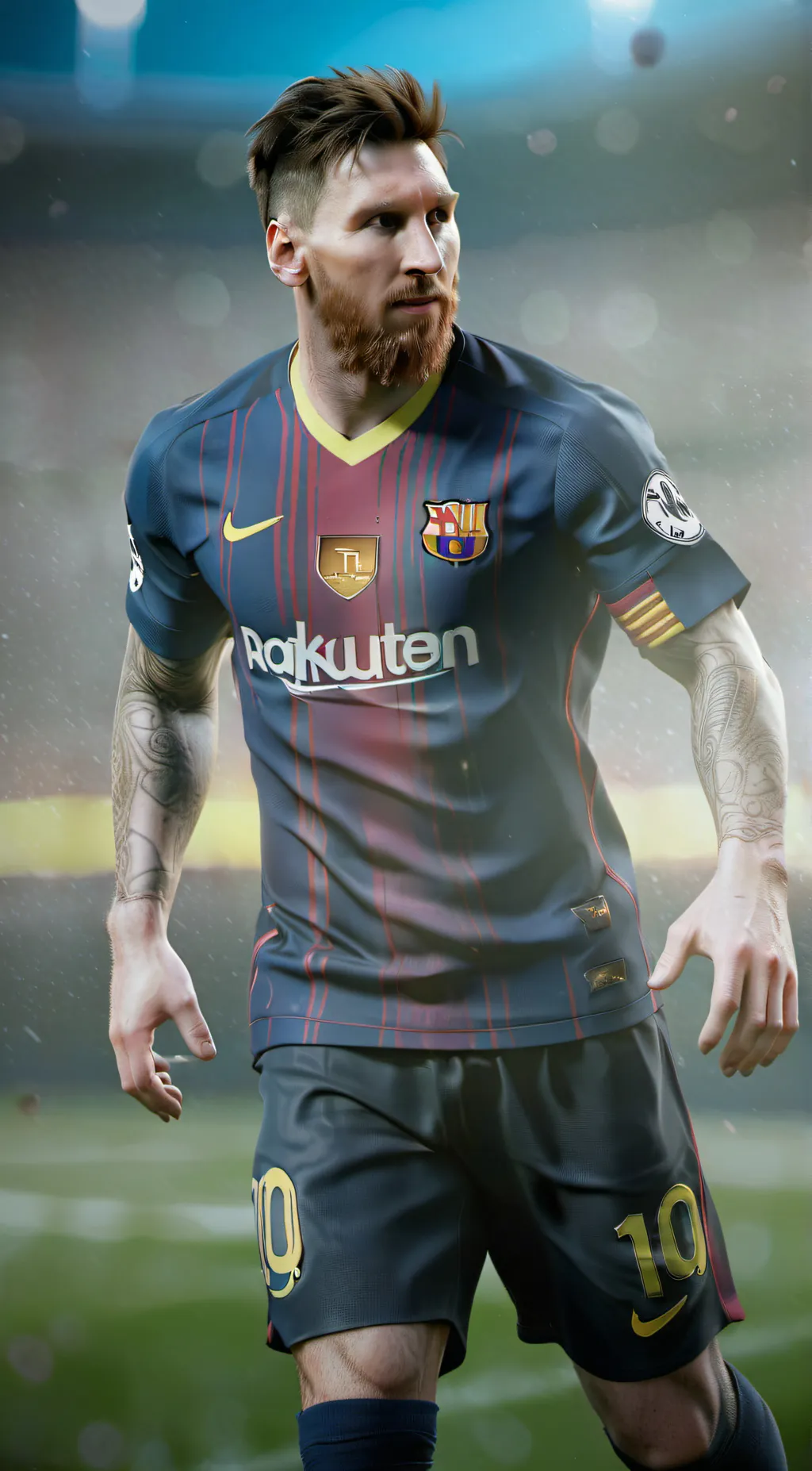 ai character: Lionel Messi background
