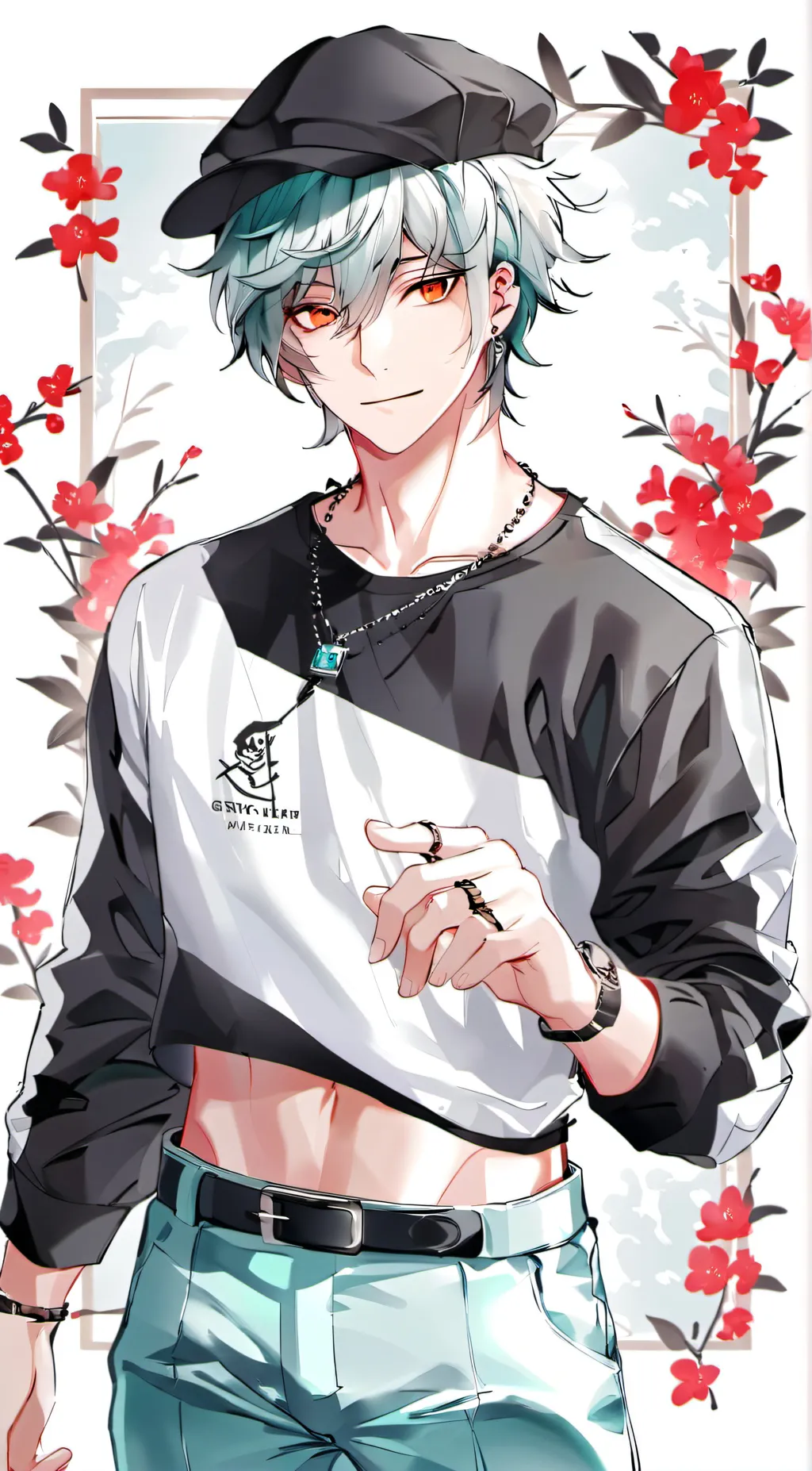 ai character: Mint background