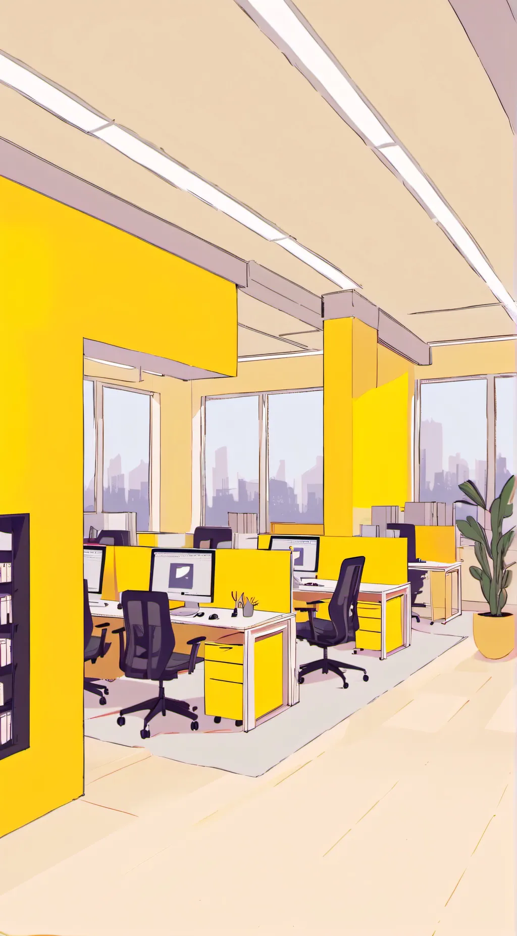 ai character: Overloads meeting background