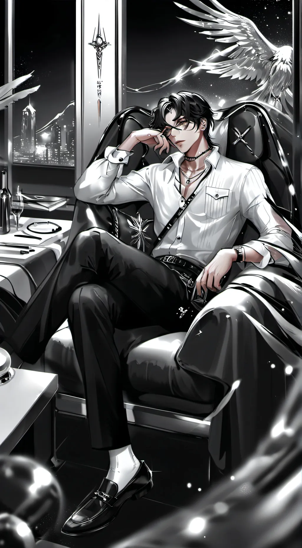 ai character: Harvey Kingston  background