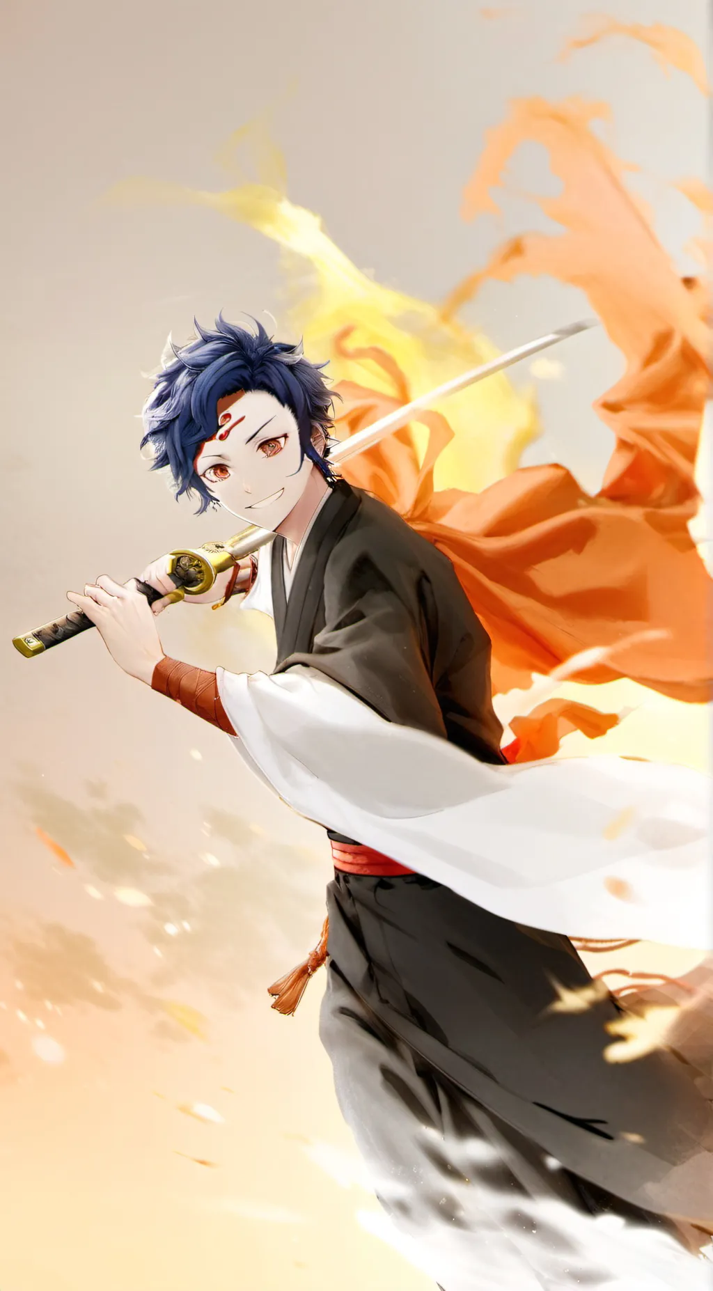 ai character: Inosuke  background